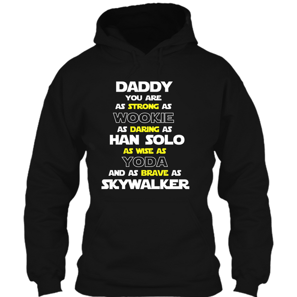 A black t-shirt with the shopify logo