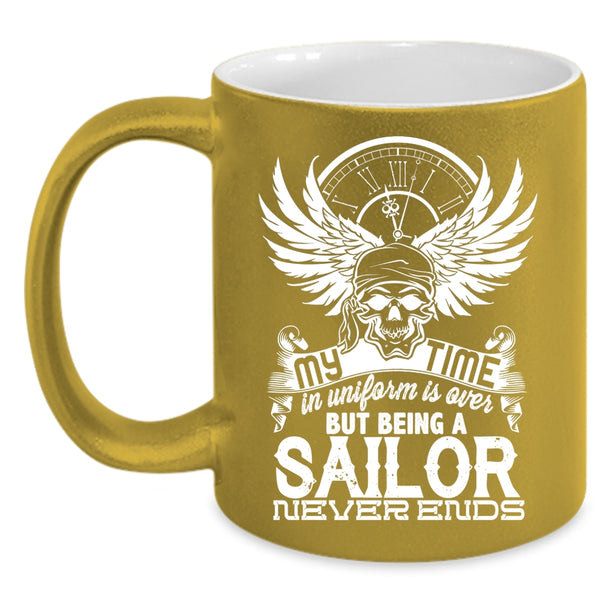 Being A Sailor Neverends Coffee Mug, I Love Sailing Coffee Cup