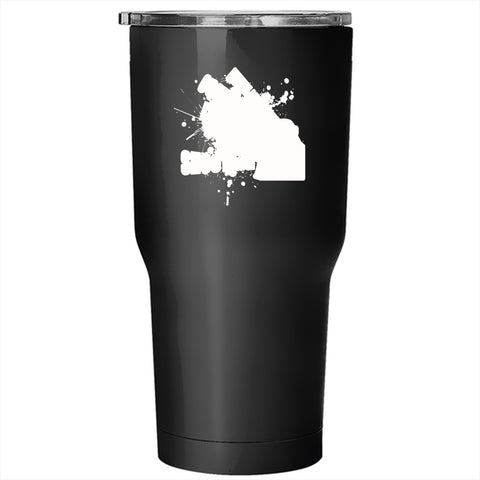 A black t-shirt with the shopify logo