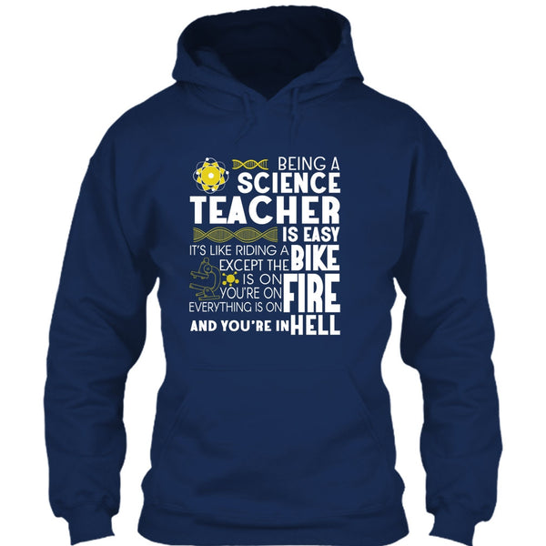 Being A Science Teacher T Shirt, It’s Like Riding A Bike T Shirt