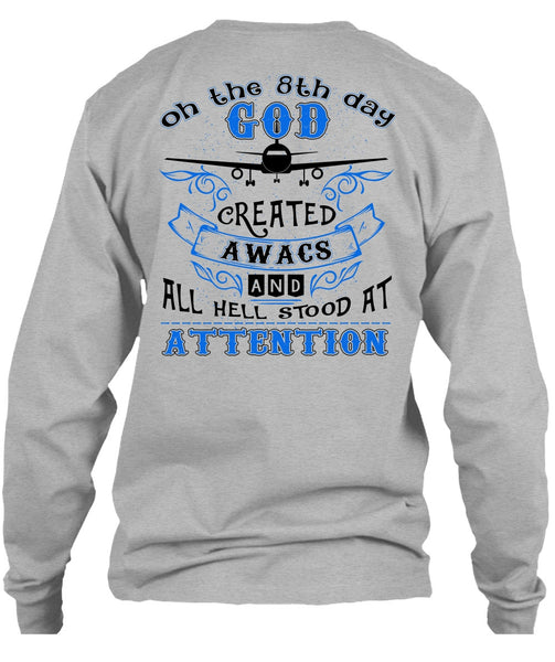 God Created Awacs T Shirt, I Love Pilot T Shirt