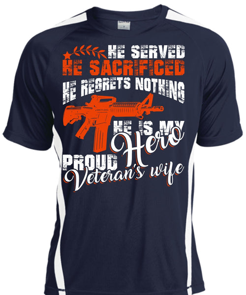 Proud Veteran's Wife T Shirt, Being A Wife T Shirt, Cool Shirt