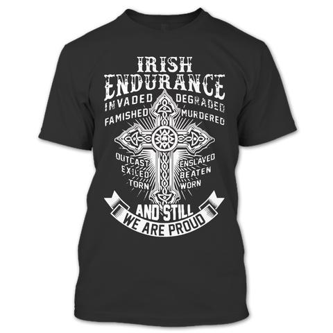 A black t-shirt with the shopify logo