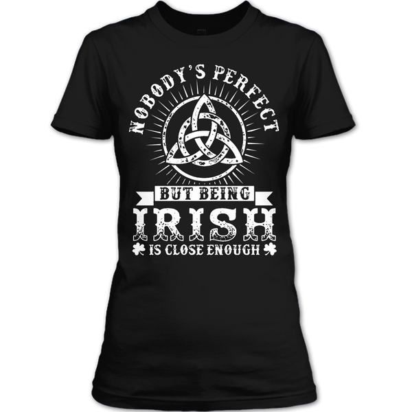 A black t-shirt with the shopify logo