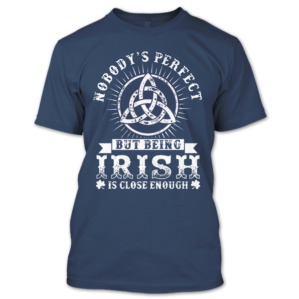 A black t-shirt with the shopify logo