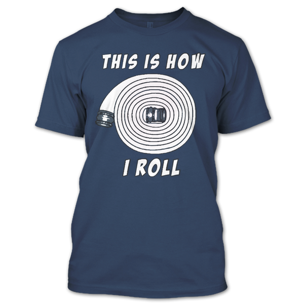 A black t-shirt with the shopify logo