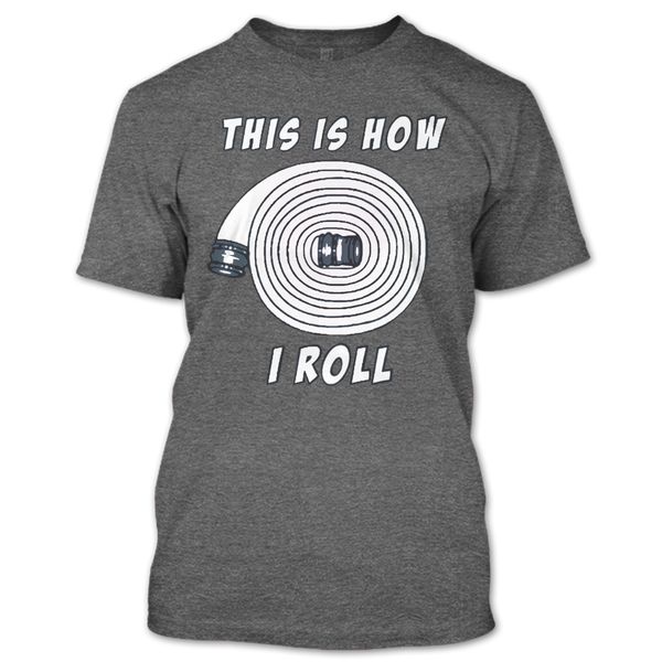 A black t-shirt with the shopify logo