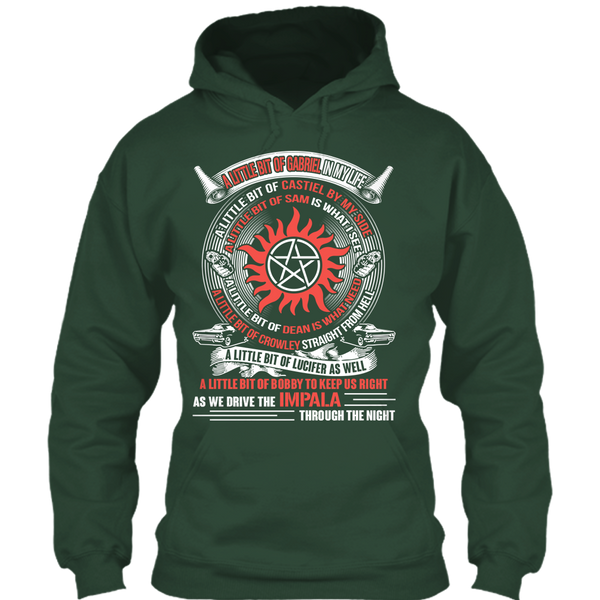 A black t-shirt with the shopify logo