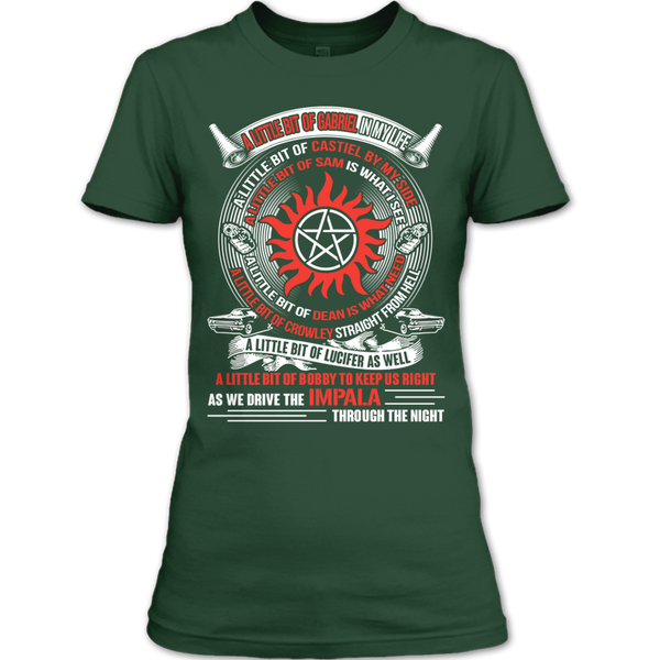 A black t-shirt with the shopify logo