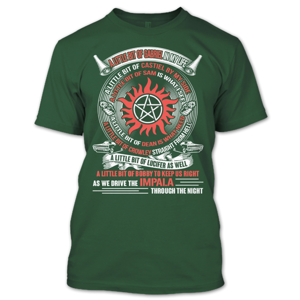 A black t-shirt with the shopify logo