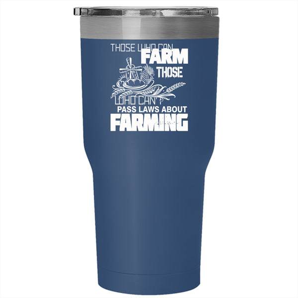 Farming Tumbler 30 oz Stainless Steel, Awesome Gift For Farmer Travel Mug