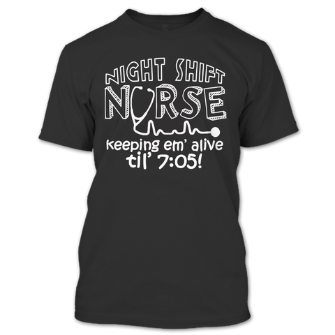 A black t-shirt with the shopify logo