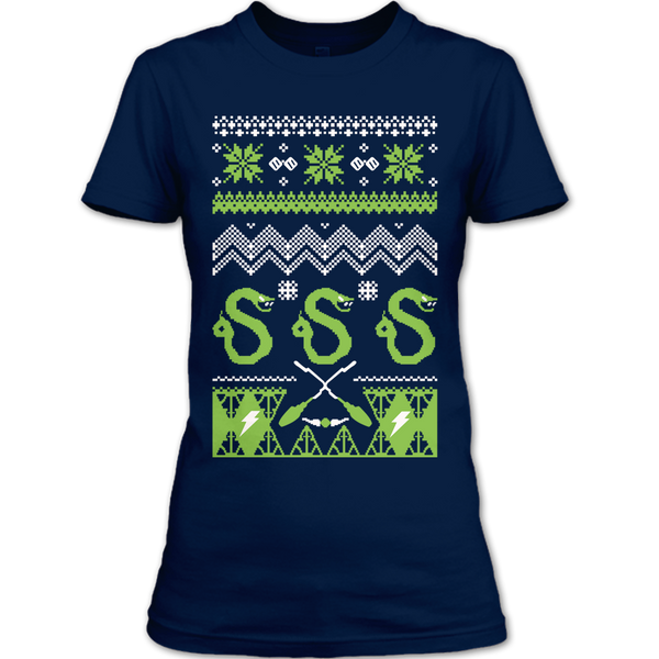 A black t-shirt with the shopify logo