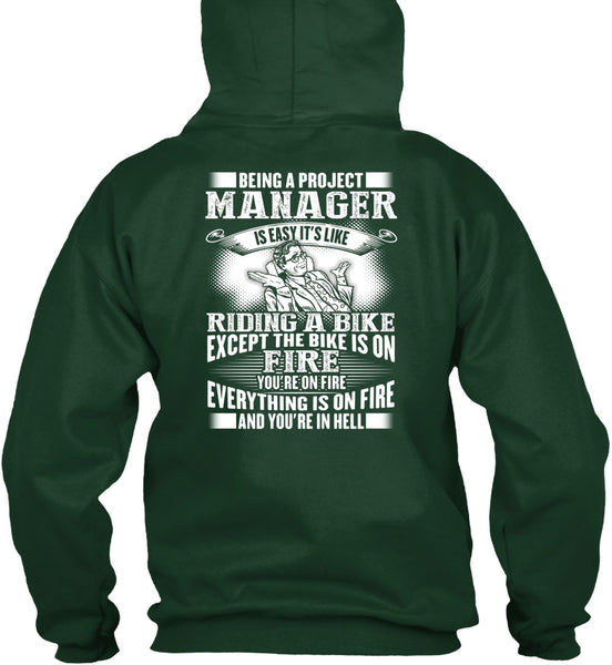 Being A Project Manager T Shirt, Riding A Bike T Shirt