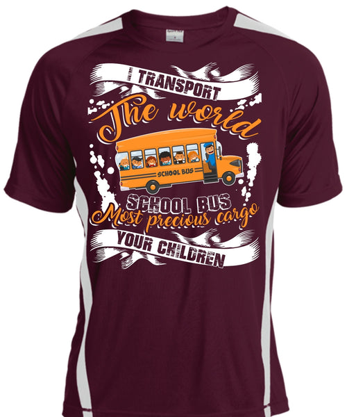 I Transport The World School Bus T Shirt, Being A Driver T Shirt, Cool Shirt