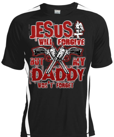 A black t-shirt with the shopify logo