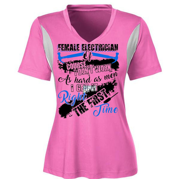 Female Electrician Of Course T Shirt, I Love Electrician T Shirt, Awesome T-Shirts