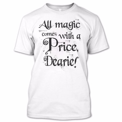 A black t-shirt with the shopify logo