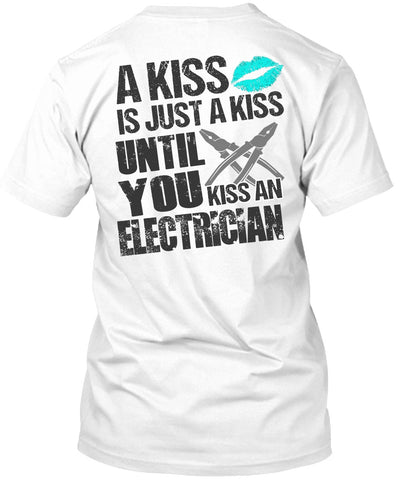 A black t-shirt with the shopify logo