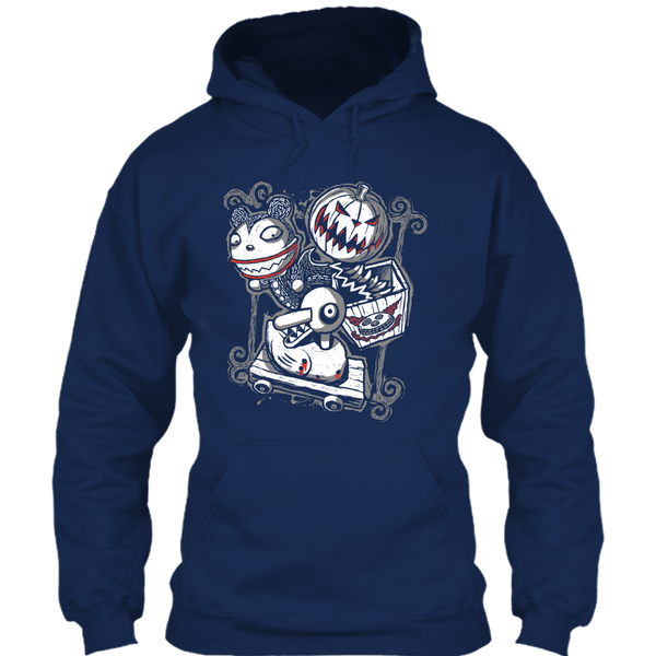 A black t-shirt with the shopify logo