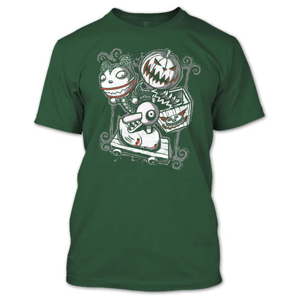 A black t-shirt with the shopify logo