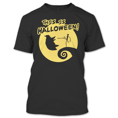 A black t-shirt with the shopify logo