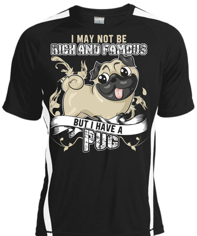 A black t-shirt with the shopify logo