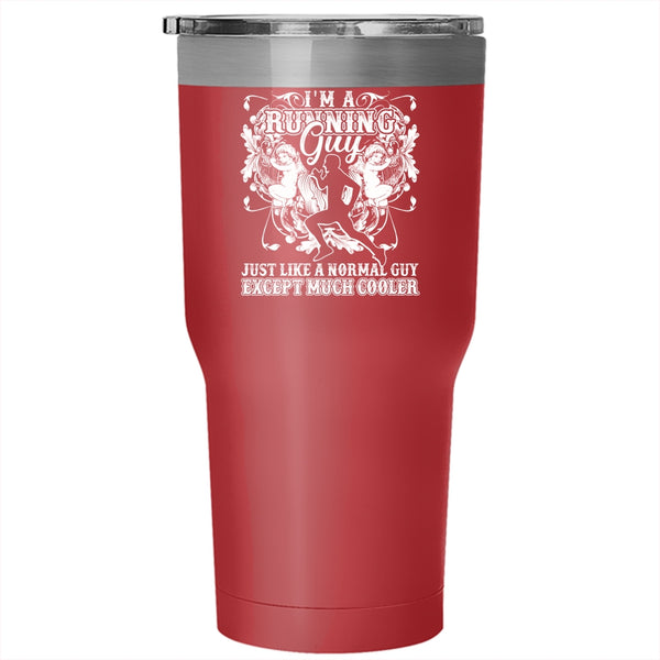 I'm A Running Guy Tumbler 30 oz Stainless Steel, Cool Gift For Running Guy Travel Mug