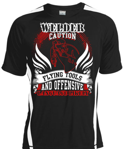 A black t-shirt with the shopify logo