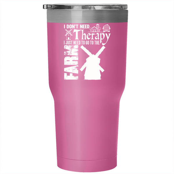 I Just Need To Go To The Farm Tumbler 30 oz Stainless Steel, Cool Farmer Travel Mug