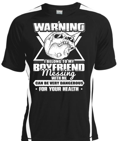 A black t-shirt with the shopify logo