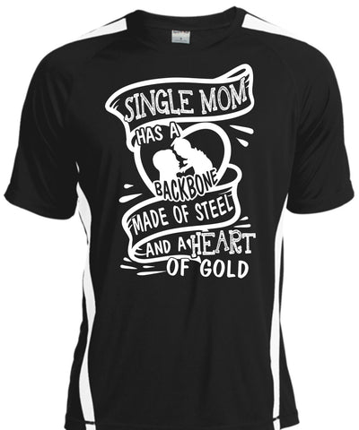 A black t-shirt with the shopify logo