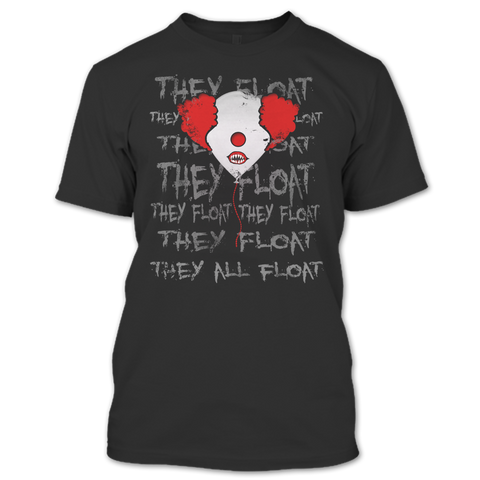 A black t-shirt with the shopify logo