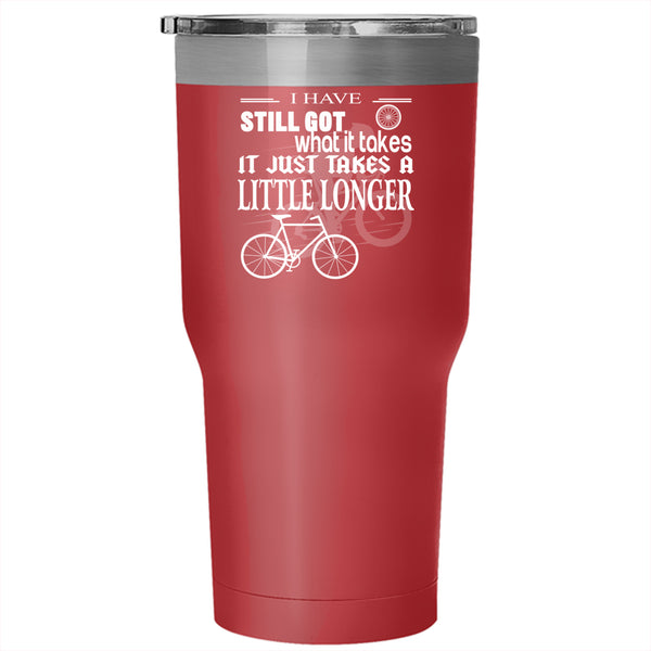 I Love Cycling Tumbler 30 oz Stainless Steel, Awesome Gift For Biker Travel Mug