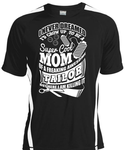 A black t-shirt with the shopify logo