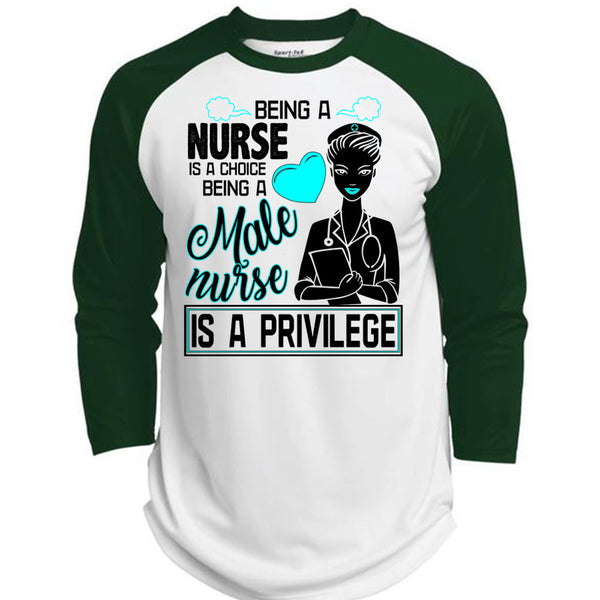 Being A Nurse Is A Choice T Shirt, Being A Nurse T Shirt, Awesome T-Shirts  (Polyester Game Baseball Jersey)