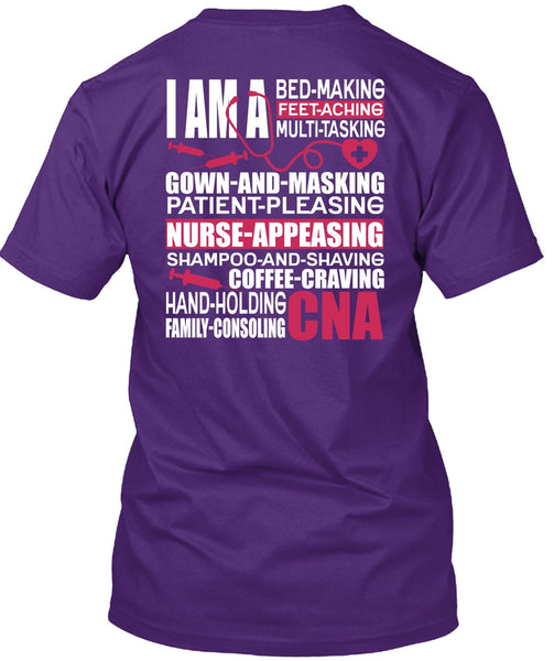 Family Consoling CNA T Shirt, Patient Pleasing T Shirt