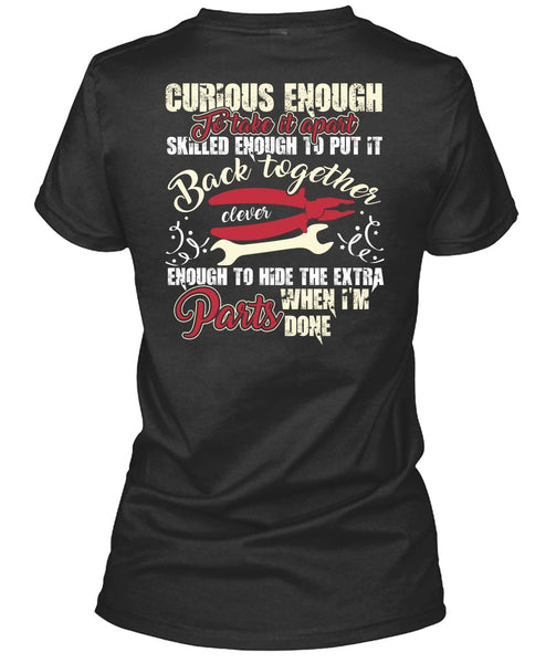 Curious Enough To Take It Apart T Shirt, Being An Electrician T Shirt