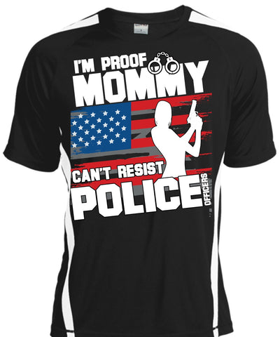 A black t-shirt with the shopify logo