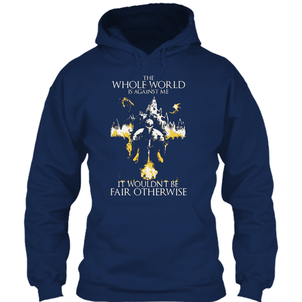 A black t-shirt with the shopify logo