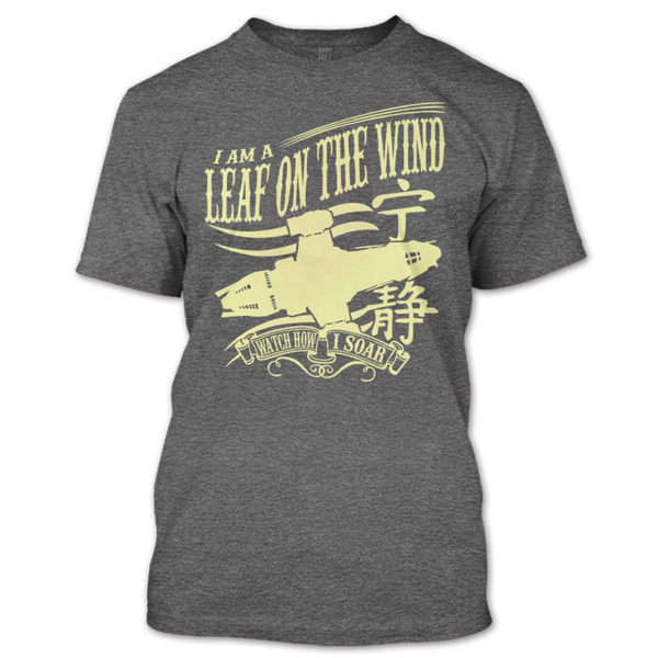 A black t-shirt with the shopify logo