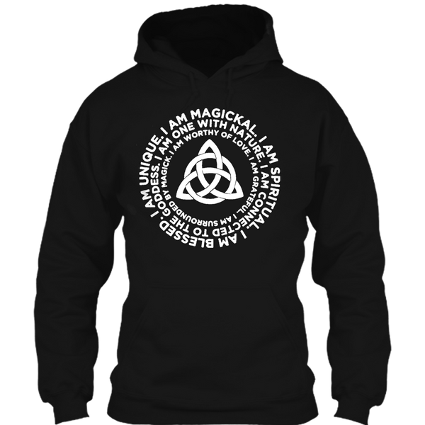 A black t-shirt with the shopify logo