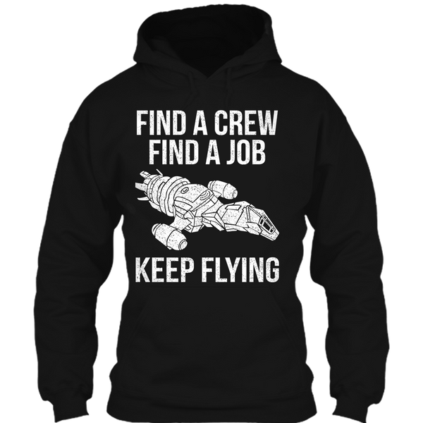 A black t-shirt with the shopify logo