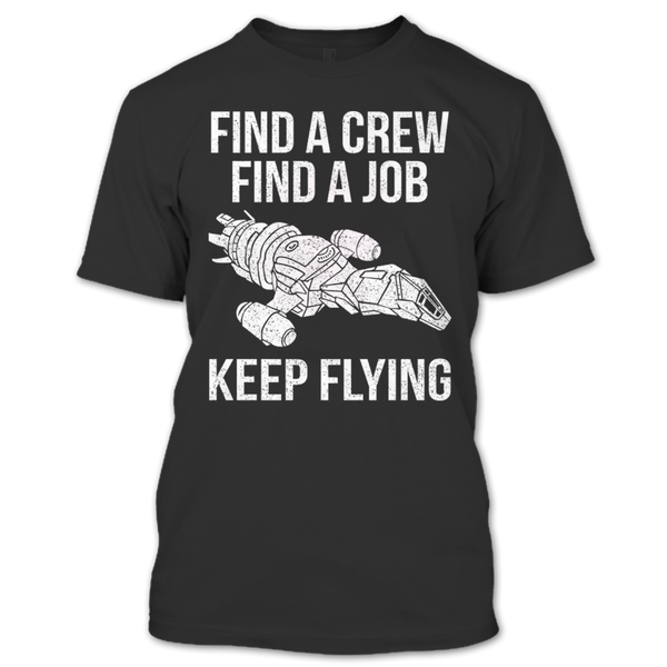 A black t-shirt with the shopify logo