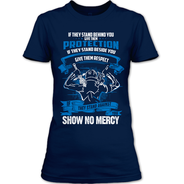 A black t-shirt with the shopify logo