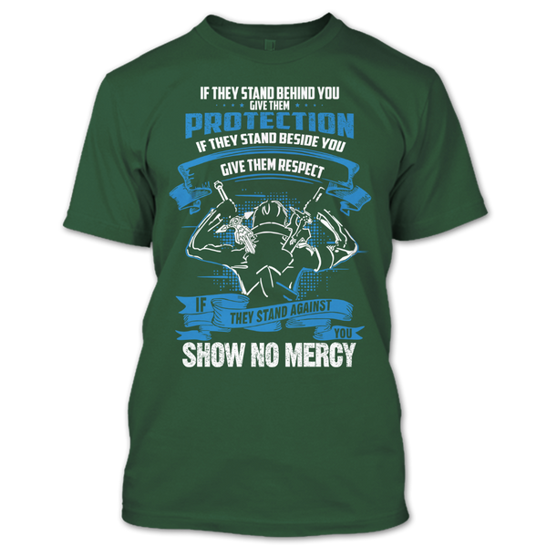 A black t-shirt with the shopify logo