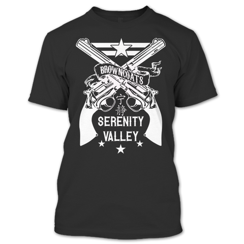 A black t-shirt with the shopify logo