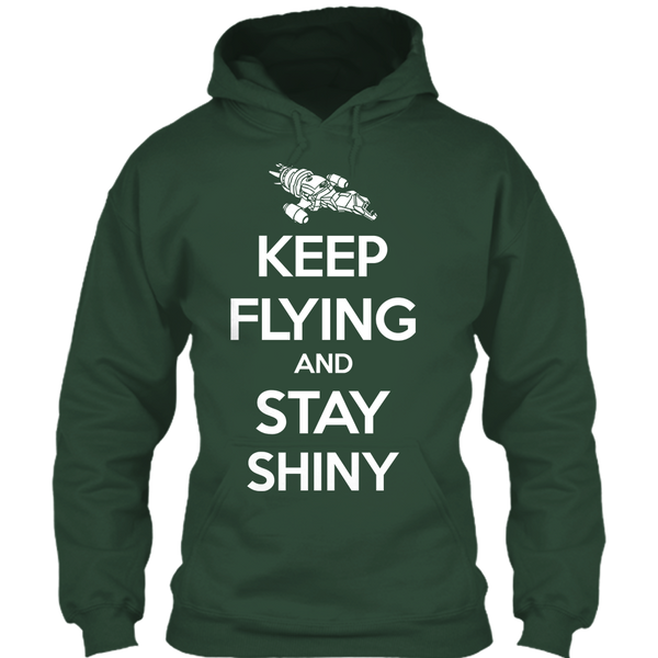 A black t-shirt with the shopify logo