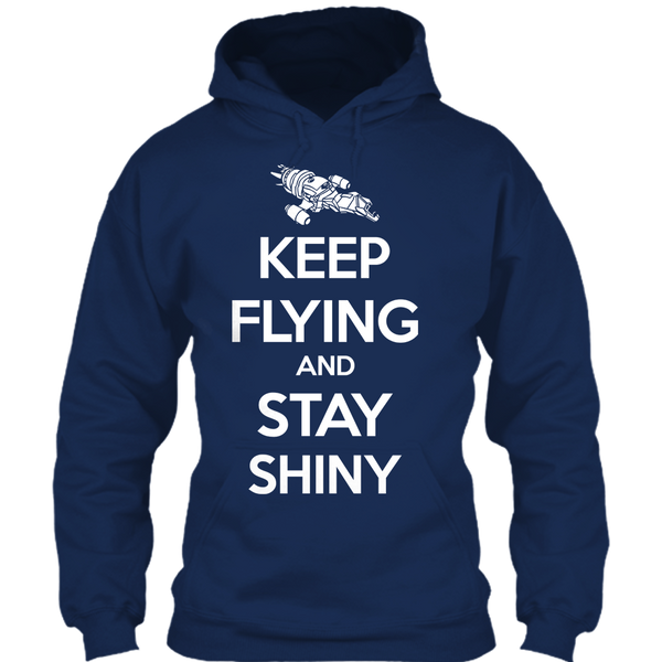 A black t-shirt with the shopify logo