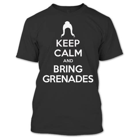 A black t-shirt with the shopify logo